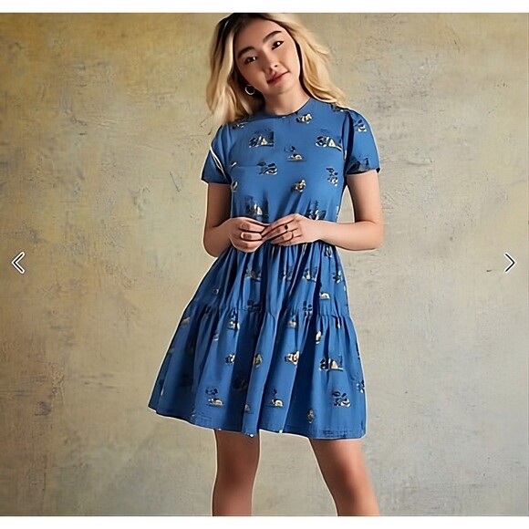 DISNEY Her Universe Mickey & Friends Chambray Dress Size XS - Picture 1 of 9
